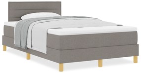vidaXL Κρεβάτι Box Spring με Στρώμα Ταπ 120x200 εκ. Ύφασμα