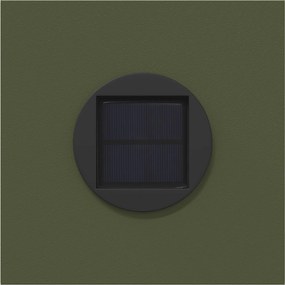 vidaXL Ηλιακό LED Φως Δρόμου 2 pcs Θερμό λευκό 18 x 18 x 80 εκ.