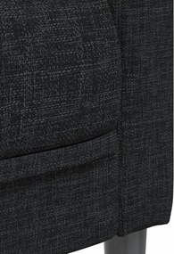 vidaXL Πολυθρόνα Σαλονιού Μαύρη Υφασμάτινη