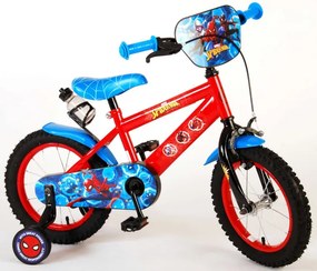 Ultimate Spider-Man 14 Inch 25 cm Boys Coaster Brake Blue/Red