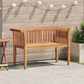vidaXL παγκάκι Καφέ 127,5 x 52 x 80 εκ Μασίφ ξύλο teak