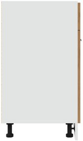 vidaXL Έπιπλο Με Συρτάρι Lyon Artisan Δρυς 60x46x81,5εκ. Επεξεργ. Ξύλο