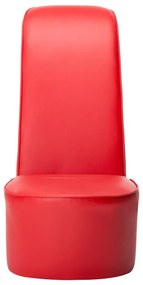 Κάθισμα Γόβα Κόκκινο από Συνθετικό Δέρμα - Κόκκινο