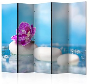 Διαχωριστικό με 5 τμήματα - Pink Orchid and white Zen Stones II [Room Dividers] 225x172