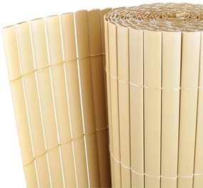 vidaXL Πίνακες Φράχτη Κίτρινο PVC