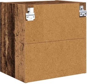 vidaXL Κρεμαστό ντουλάπι Παλιό ξύλο 40 x 29,5 x 40 εκ.