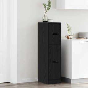 vidaXL Φαρμακοποιϊκή Ντουλάπα Μαύρη δρυς 30 x 41 x 118 εκ.