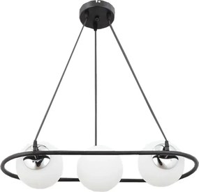 Stewehome Μοντέρνος Μαύρος Φωτιστικός Ράγας 60x75 cm