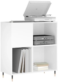 vidaXL Έπιπλο Δίσκων Λευκό 84,5 x 38 x 89 εκ. από Επεξεργασμένο Ξύλο