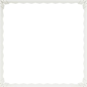 vidaXL Περίγραμμα γκαζόν 60 x 60 x 20 εκ Ατσάλι Λευκό