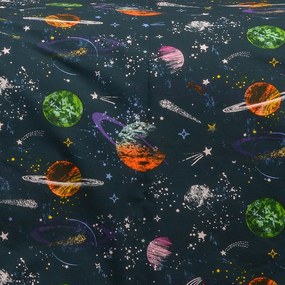 ΣΕΤ ΣΕΝΤΟΝΙΑ ΜΟΝΑ (Λ) INTERSTELLAR BLUE KIDS LINE (100X200+32) - MELINEN