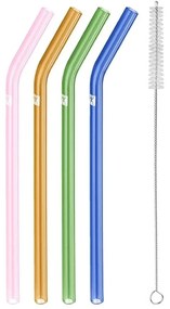 Καλαμάκια Γυάλινα Sorrento (Σετ 4Τμχ) 39500-603 23cm Multi Zwilling Γυαλί