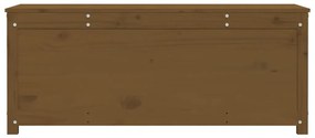 Κουτί Αποθήκευσης Καφέ Μελί 110x50x45,5εκ από Μασίφ Ξύλο Πεύκου - Καφέ