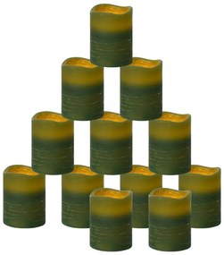 vidaXL Κεριά LED Χωρίς Φλόγα 24 τεμ Θερμό Λευκό Φως &amp; Τηλεχειριστήριο