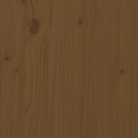 Βάση Γλάστρας Καφέ Μελί 104,5x25x109,5 εκ από Μασίφ Ξύλο Πεύκου - Καφέ