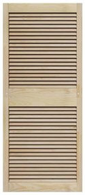 vidaXL Πόρτα Ντουλάπας Φυσικό 140.5 x 2.1 x 49.5 cm Μασίφ ξύλο πεύκου