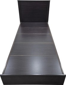 Κρεβάτι Athos pakoworld σε wenge απόχρωση 90x190εκ