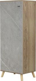 ΠΑΠΟΥΤΣΟΘΗΚΗ-ΝΤΟΥΛΑΠΙ ALVARO HM8954.11 ΜΕΛΑΜΙΝΗ SONAMA-STONE TEXTURE 50Χ38Χ135Yεκ.
