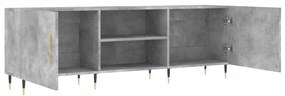 vidaXL Έπιπλο Τηλεόρασης Γκρι Σκυροδέματος 150x30x50 εκ. Επεξ. Ξύλο