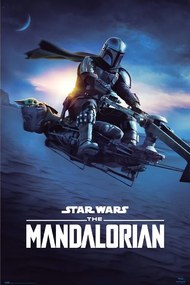 Αφίσα Star Wars: The Mandalorian - Speeder Bike 2