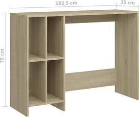 vidaXL Γραφείο Notebook Sonoma Oak 102,5 x 35 x 75 εκ. από Επεξ. Ξύλο