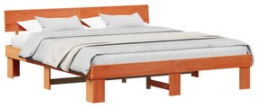 vidaXL Σκελετός Κρεβατιού Καφέ κεριού 180 x 200 cm Ξύλο πεύκου