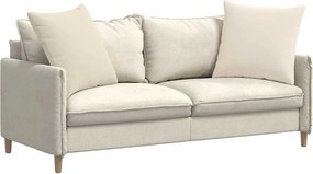 vidaXL Μαξιλάρι Καναπέ 2 pcs Μπεζ 60 x 60 cm ύφασμα