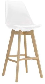 Σκαμπώ BAR MARTIN PP Λευκό 49x57x74/111cm (Σετ 4 ΤΕΜ)
