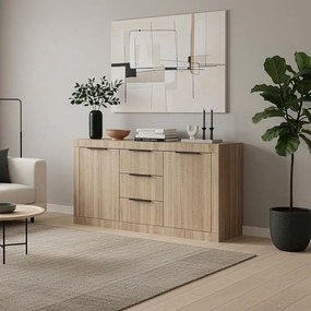 Μπουφές Doha σε sonoma απόχρωση 150x45x80.5εκ 150x45x80.5 εκ.