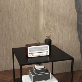 Τραπεζάκι σαλονιού HOMCOM Industrial Design, 1 ράφι, Μαύρο