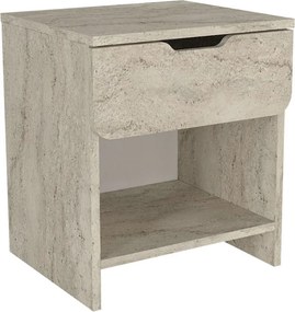 Κομοδίνο Mida Megapap χρώμα travertine 45x40x52εκ.