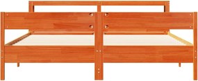 vidaXL Σκελετός Κρεβ. Χωρίς Στρώμα Καφέ Κεριού 180x200 εκ Μασίφ Πεύκο