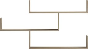 Ραφιέρα τοίχου Tiber pakoworld sonoma 120x22x67εκ