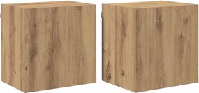 vidaXL Βάσεις τηλεόρασης 2 pcs Artisan Oak Επεξεργασμένο ξύλο