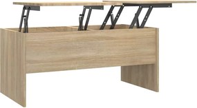 vidaXL Τραπεζάκι Σαλονιού Sonoma Δρυς 102x50,5x46,5 εκ. Επεξεργ. Ξύλο
