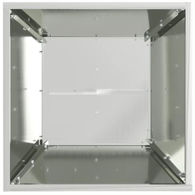 vidaXL Βάση Φυτών Ανοξείδωτο Ατσάλι 40 x 40 x 101 εκ. Ανθεκτική