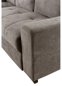 BILL ΚΑΝΑΠΕΣ ΚΡΕΒΑΤΙ ΓΩΝΙΑ ΑΡΙΣΤΕΡΗ TAUPE 241x173x94 - 70-0413