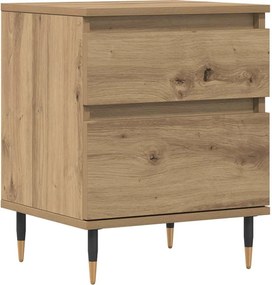 vidaXL Κομοδίνο τεχνίτης Δρυς 40x35x50 εκ. από Επεξεργασμένο Ξύλο