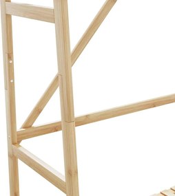 vidaXL Ράφι Ρούχων με Ράφια 110x40x180 εκ. από Μπαμπού