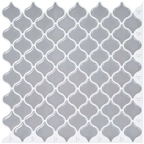 vidaXL Tile Λαμπτήρα 50 pcs Γκρι 27 x 27 εκ. Πολυουρεθάνη και PET
