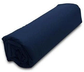 Κατωσέντονο Menta με λάστιχο 26 Navy Μονό (100x200+20)