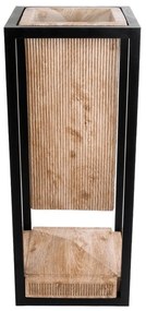Κασπώ Cassiano 20753 36x36x90cm Natural-Black GloboStar Cement