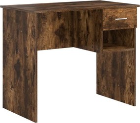 vidaXL Γραφείο Καπνιστό Δρύς 90 x 49 x 75 εκ Επεξεργασμένο ξύλο