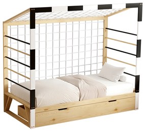 Intrahome ΚΡΕΒΑΤΙ ΠΑΙΔΙΚΟ τ.RUSCASABLANCALTCASABLANCAIENKUCASABLANCALCASABLANCA_LUMPURURG ΜΕ ΣΥΡΤΑΡΙ GOCASABLANCALIE ΞΥΛΟ ΠΕΥΚΟΥ ΦΥΣΙΚΟ-ΛΕΥΚΟ-ΜΑΥΡΟ- 190x90εκ intraho-1610920