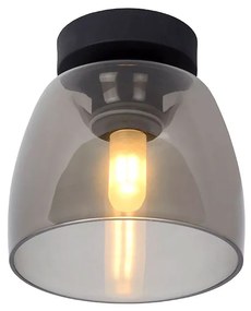 Φωτιστικό Οροφής Lucide 30164-01-30 TYLER Μαύρο Ματ (Black Mat)|Φυμέ (Smoke)