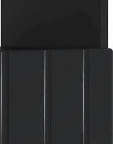vidaXL Ντουλάπα LED Τηλεόρασης Μαύρο Επεξεργασμένο Ξύλο