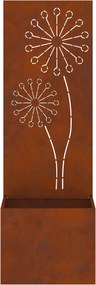 vidaXL Οθόνη Ιδιωτικότητας Κήπου Σκ rusty 50 x 32 x 150 εκ