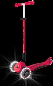 Globber Scooter Elite Lights V2 Red