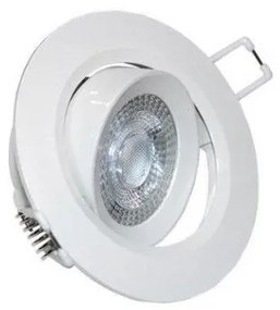 Σποτ Χωνευτό LED Ψευδορoφής Κινητό Στρογγυλό 5W Lumen 21-051000 Λευκό