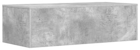 vidaXL Επιτοίχιο γραφείο Επιτοίχιο Σκυρόδεμα Γκρι 100 x 45 x 30 εκ